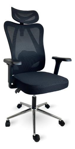 Silla Sillón De Oficina Ergonómica Escritorio Pc Dyvan T18 Negro