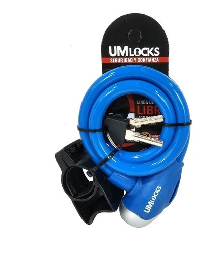 Linga Cable Acero Seguridad Moto Bicicleta Con Soporte