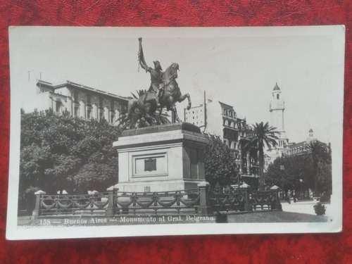 Buenos Aires Monumento Al Gral. Belgrano 1956 Foto 