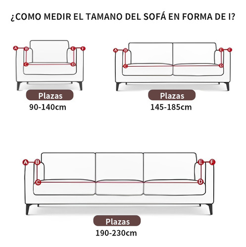 Protector Cubre Sala Ajustable Stretch Fit Elástico 3 Piezas