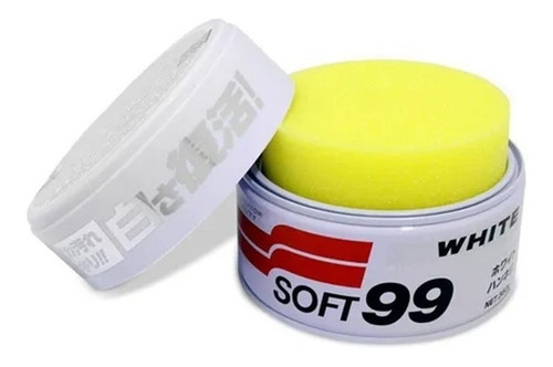 Cera Carnaúba Para Carros Brancos Soft99 White Cleaner 350g 