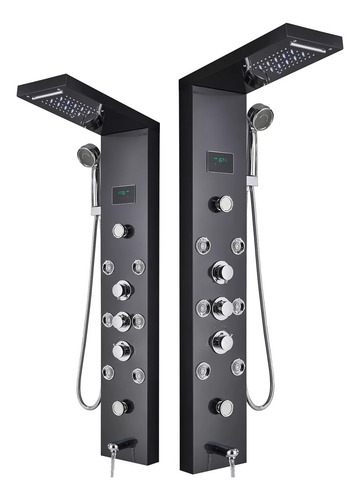 Panel De Ducha De Baño Con Columna De Ducha Led Rainfall