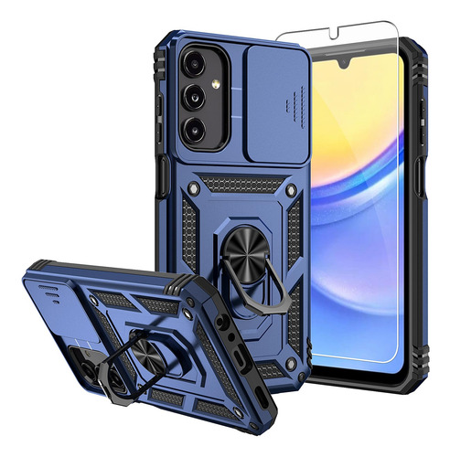 Funda Para Galaxy A15 5g Azul Plastico Tpu -6