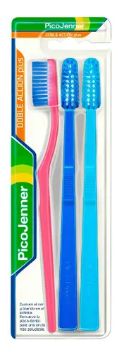 Cepillo Dental Pico Jenner® Doble Acción Plus | Pack X 3