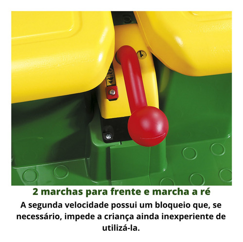 Trator Elétrico Peg Perego John Deere Gator Hpx 12v 2 Lugare