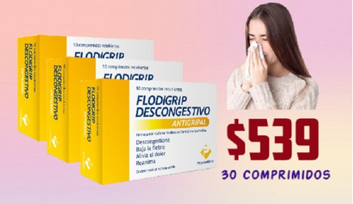 Flodigrip Descongestivo X 30 Comprimidos (antigripal)