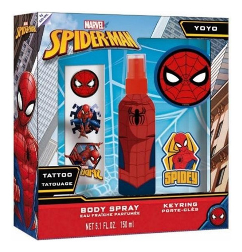 Spiderman Set Bs150ml+items Child Volumen De La Unidad 150 Ml