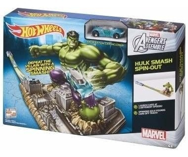 Pista Hot Wheels De Hulk Marvel Avengers Original De Mattel