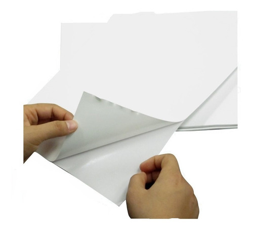 Safira Print A4 adesivo vinil de  10 folhas de 180g branco  por unidade