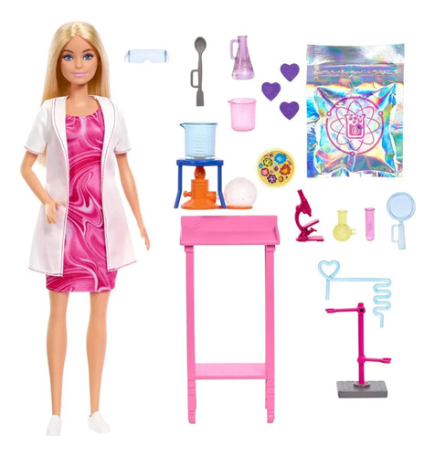 Boneca Barbie Profissões Cientista Experiência Mattel Jcr70