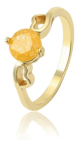 Anillo Oro 14k Lam Piedra Hielo Compromiso Amor Pareja Moda