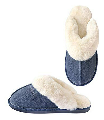 Octiveme Womens Slippers,fluffy Slip-on House Slipper Cozy F