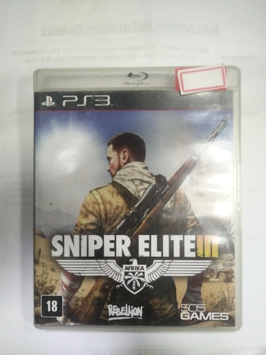 Imagem 1 de 1 de Sniper Elite 3 - Ps3