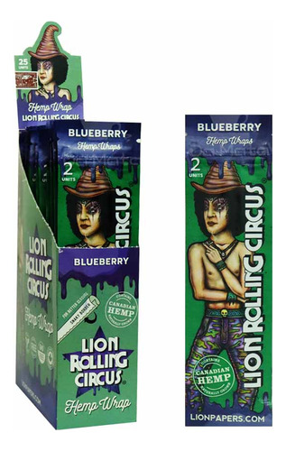 Caixa De Blunt Lion Rolling Circus Blueberry