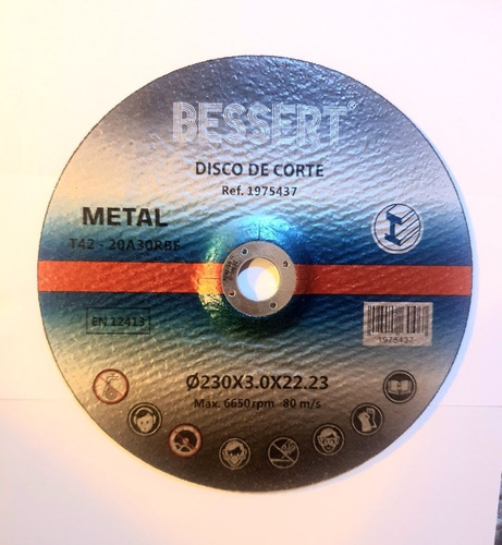 Caja 25 Discos De Corte Metal 9x3mm