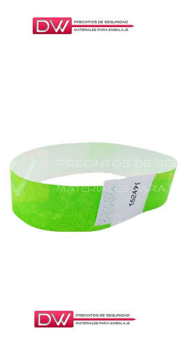 Imagen 2 de 10 de Pulseras Tyvek Identificación Eventos Lisa X10000un Promo!