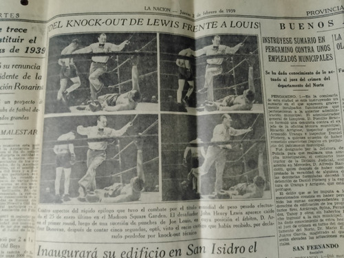 2 Hojas Diarios Antiguos 1932 Y 1939 Deportes