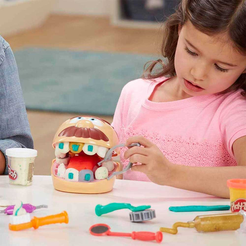 Massa De Modelar - Play-doh - Brincando De Dentista - Hasbro