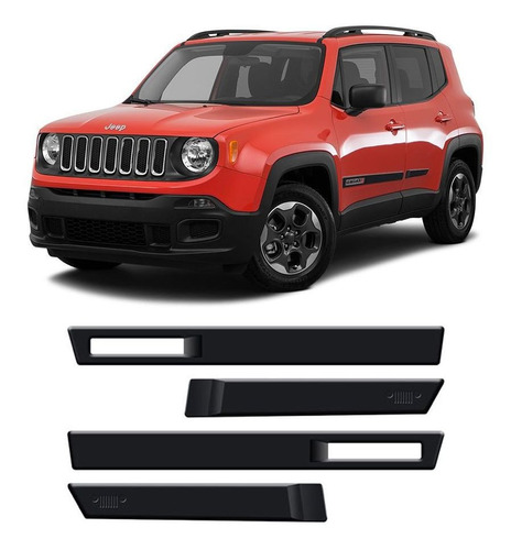 Jogo De Friso Lateral Original Jeep Renegade 2015 A 2021 Kit