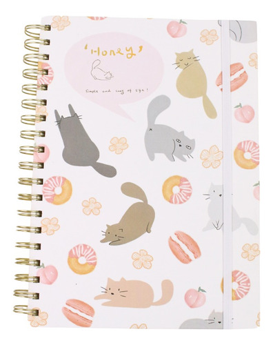 Caderno Espiral Gato B5