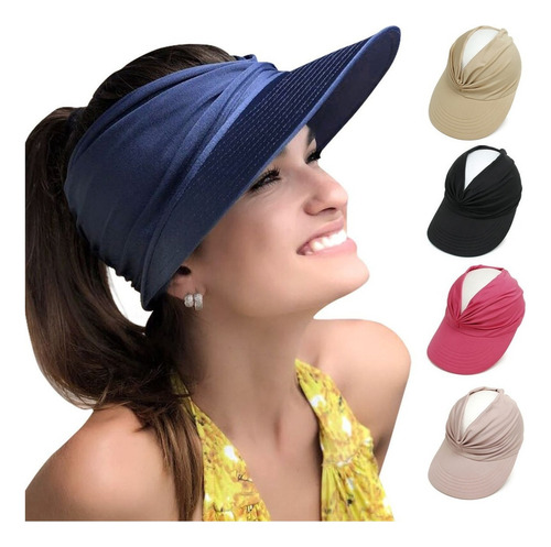 Sombrero Sol Mujer Uv Protección Gorra Deportiva De Playa
