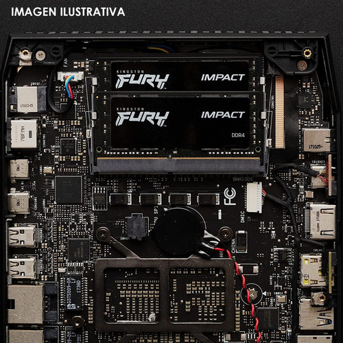Imagen 6 de 6 de Memoria RAM Fury Impact DDR4 gamer color negro 8GB 1 Kingston KF426S15IB/8
