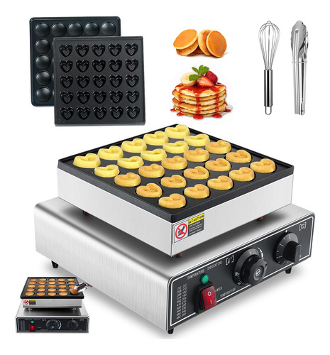 2 En 1 Maquina Eléctrico Industrial Mini Hotcakes 25pzs