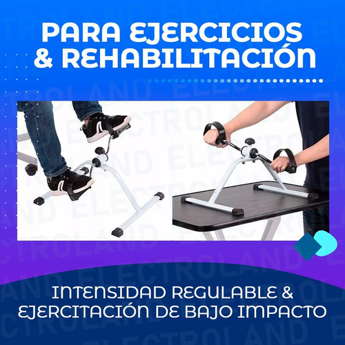 Imagen 4 de 10 de Bicicleta Fija Pedalera Rehabilita Piernas Y Brazos Pleg Loc