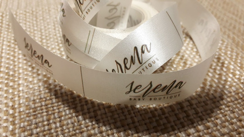 Etiquetas De Raso Para Ropa Con Logo Marca 1,5x7cm