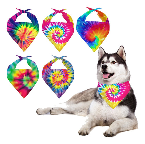 Conjunto De 5 Pañuelos Para Perros Howilath - Pañuelo En