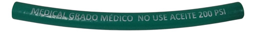 Manguera Conductiva De Oxigeno Color Verde 5 Metros De Largo