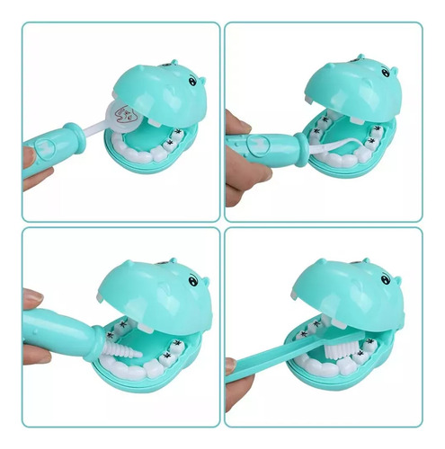 Kit De Juguetes De Doctor Para Niños Anpro An05 46 Piezas Azul Juguetes De Simulación Médica Con Estuche Juego De Rol Disfraz Doctor Kit De Juego De Dentist con Traje De Uniforme De Enfermera