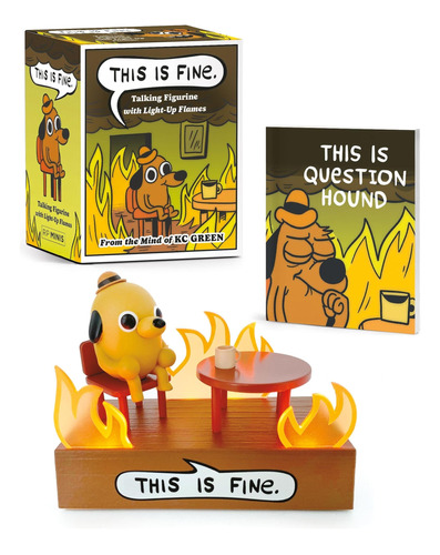 This Is Fine Talking Figurine: With Light And Sound! (rp Min