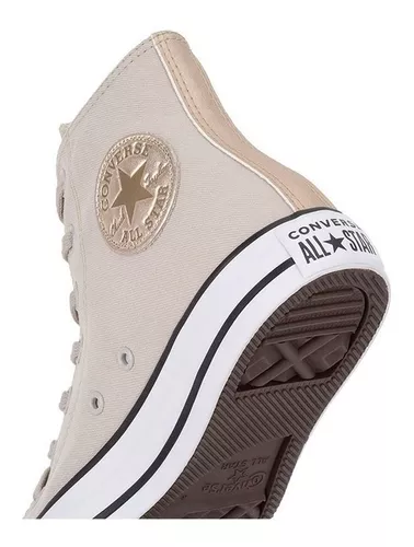 Tênis Converse Chuck Taylor All Star Bege Claro Ouro Claro