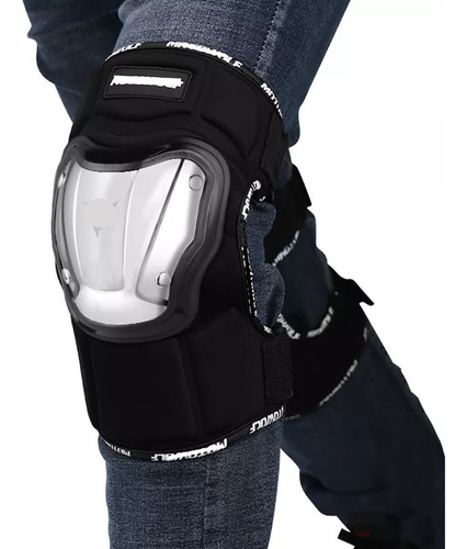Imagen 3 de 10 de Rodilleras Motociclista Protecciones Rodillas Acero Inox.