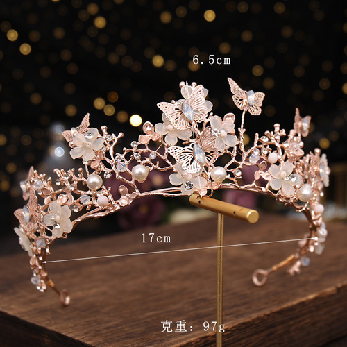 Gorros De Boda Para Mujer Con Forma De Corona Nupcial Con Fo