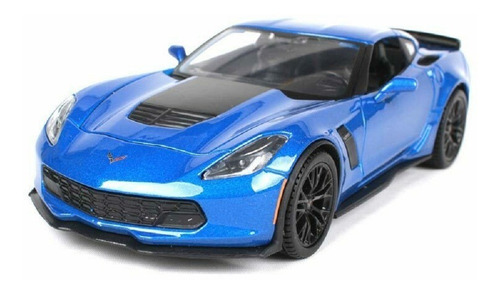 Maisto 2015 Corvette Z06 Azul 1/24 Modelo Fundido A Troquel