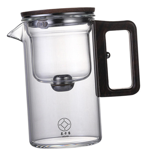 Tetera De Vidrio, Tetera, Infusor Extraíble, 530ml Claro