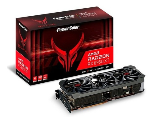 Placa de video AMD PowerColor  Red Devil RX 6950 XT Series RX 6950 XT AXRX 6950 XT 16GBD6-3DHE/OC OC Edition 16GB