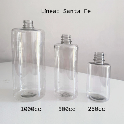 Envase Pet 1 Litro Sin Tapa Pack 50 Unidades