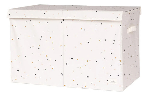 Organizador Infantil Retangular Reciclado Terrazzo Creme