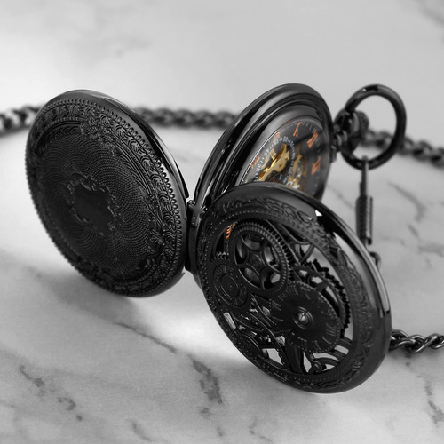 Reloj De Bolsillo Vintage Con Esfera Romana Mecánico Y Regal