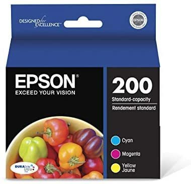 Tinta Epson T200 Durabrite Ultra Ink Paquete 3 Colores.