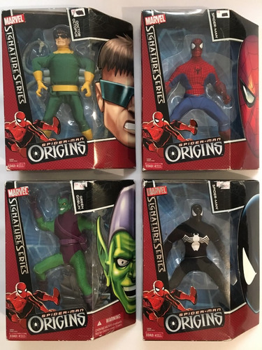 Lote De 4 Figuras Spiderman Origins Signature Series 9p 2006