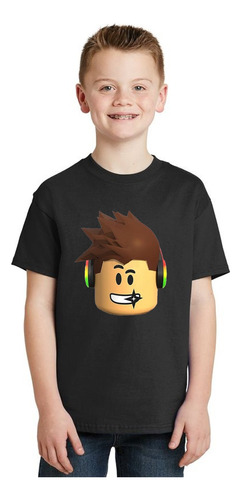 Remera Niño Niña Personalizada Roblox Logo Juego 