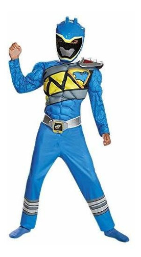 Blue Ranger Dino Character Classic Muscle Traje Medio 7...
