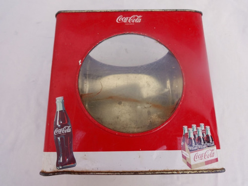 Lata Coca Cola Galletitas Visor Coleccion Decoracion Vintage