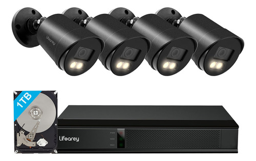 Lifoarey Sistema De Camara De Seguridad Para El Hogar 1080p,