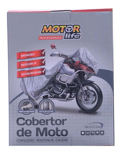 Cubre Moto Impermeable Talla M Motorlife /30350
