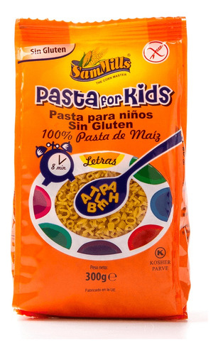 Sam Mills Pasta Kids 300g Letras